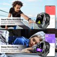 thumbnail image 5 of OKG Smart Watch, 1.85" Smartwatch for Men Women (Answer/Make Call), 120+ Sport Modes Fitness Tracker, Heart Rate, Sleep Monitor, Pedometer, IP68 Waterproof, Activity Tracker for Android iOS (Black), 5 of 7