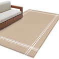 thumbnail image 2 of Pure Light Khaki Runner Rug 2.7x5 FT, Non Slip Entryway Carpet, Simple Solid Color Washable Soft Floor Carpet Entrance Mat Non-Shedding Throw Rug for Hallway Laundry Room Bedside, 2 of 9