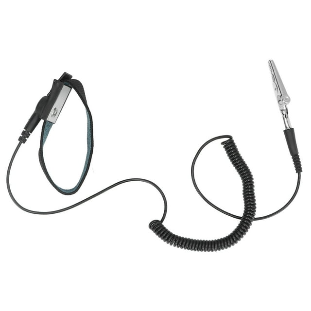 ESD Bracelet, 0.1sec Délabrement Statique Bracelet Résistant à l'Usure de la Résistance de Protection pour l'Électronique Noir