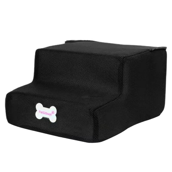 Reheyre Pet Ladder 2 Step Non-slip Fabric Sturdy Dog Climbing Ramp for Puppy