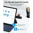 thumbnail image 2 of Atzeste 2-in-1 SD Card Reader, USB C & USB 3.0 Memory Card Adapter for SD/Micro SD 3.0, SD Card Reader for iPhone 15/16, Windows, MacBook Pro, Laptop, PC, 2 of 7