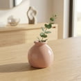 thumbnail image 3 of REGALWOVEN Small Ceramic Square Bud Vase, Mini Cube Flower Vase with Wide Mouth, Matte Geometric Decorative Vase for Desk Plain White 2.8"L x 2.8"W x 2.8"H, 3 of 5
