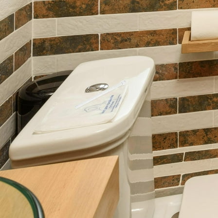 HOOWIFFY Dual Flush Valve Replacement with Toilet Push Button Rod, White Plastic, Bathroom Toilet Repair Parts