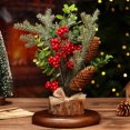 thumbnail image 1 of Adornos de árbol de Navidad Fiudx miniatura de mesa grande 11,8 pulgadas de alto 9,4 pulgadas de diámetro, 1 of 6