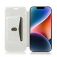 thumbnail image 4 of SaniMore for iPhone 14 Plus 6.7" 2022 Case, PU Leather Magnetic Flip Case with Card Slot Kickstand Shockproof TPU Back Plating Bumper Full Body Protective Slim Shell For iPhone 14 Plus, Silver, 4 of 7