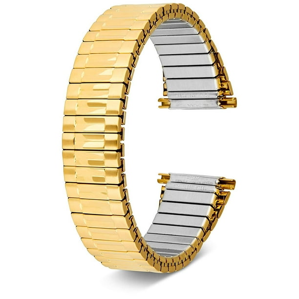 United Watchbands - Men’s Top Stainless Steel Stretch Watch Band