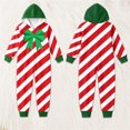thumbnail image 5 of AWZXDE Boys Printed Jumpsuits Hooded Candy Cane Style One Piece Outfit Zip Front With Front Pockets For Christmas Party Family Photo And Festive Home Gatherings, 5 of 5