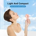 thumbnail image 3 of Misting Fan Portable Handheld Fan, 800 mAh Hand Held Mist Fan Rechargeable, 4 Speed ​​Small Mister Fan for Men Women Travel Home Outdoor, White, 3 of 9
