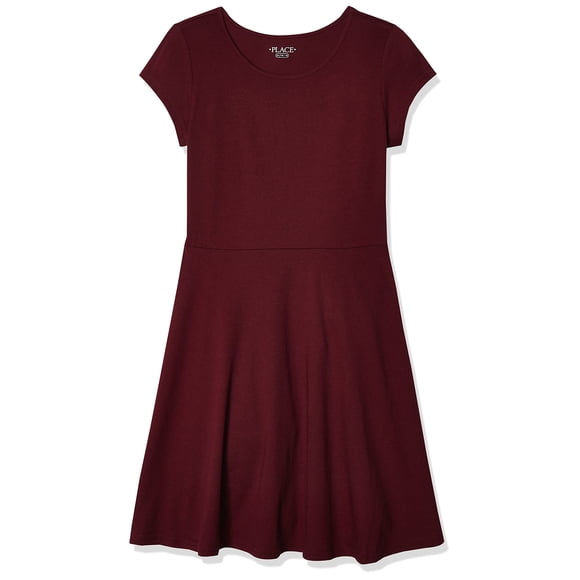 Vestido The Children's Place de punto de manga corta para niñas Rubine L