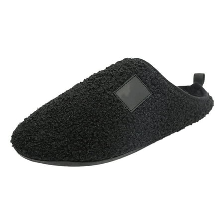 

AdBFJAF Slippers Women Open Toe Men and Ladies Couples Winter Solid Colour Home Indoor Cotton Slippers Soft Bottom Package with Thickened Velvet Warm Slippers Female