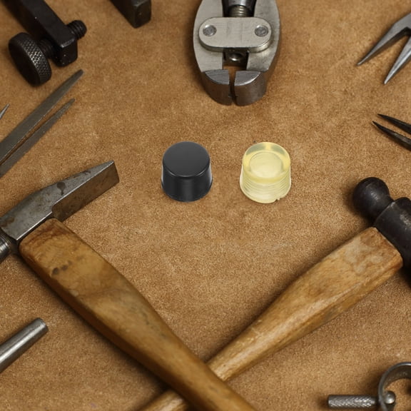 LEORX Rubber Mallet Hammer Replacement Tips 2Pcs for Woodworking Practical Small Craft Tools 1.0In