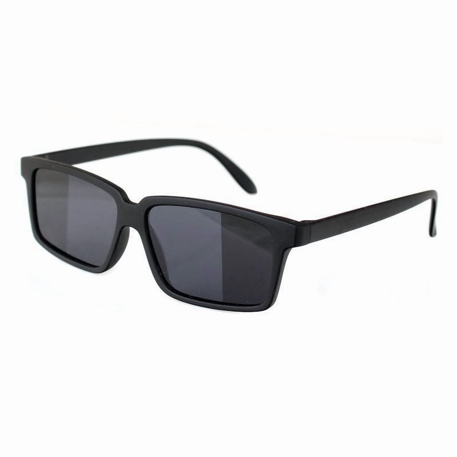 Mens Sunglasses Rearview Reflective Lenses Anti Tracking Glasses for Travel Outdoor Sports Cycling and Driving Black
