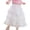 White, variant on VBEWZET Girls Polka Dot Mesh Tiered Tulle Midi Skirt, Ruffle Layered Cake Tutu Long Skirt, Korean Elastic Waist Maxi Skirt for Girls Spring Autumn Black 8-9 Years