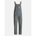 thumbnail image 4 of Kacey Lee Men's Loose Fit Striped Bib Denim Overalls, Sizes S-2XL, 4 of 4