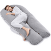 Pregnancy Body Pillow with Velvet Cover, U Shaped Body Pillow