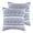 Denim, variant on Levtex Home - Adare Taupe - Euro Sham - Striped Floral - Taupe, Grey and Cream - (26x26in.) - No Insert - Cotton