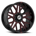 thumbnail image 2 of 20x10 XF Off-Road XF-235 Gloss Black & Red Milled Wheel 6x135/6x5.5 (-24mm), 2 of 2