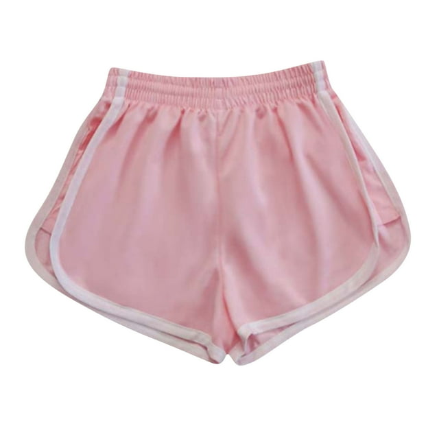 KIHOUT Shorts de Course Légers pour Femmes Gym Yoga Athlétiques Shorts d'Entraînement pour Femmes Cyclistes Polyester Détente Shorts en Molleton