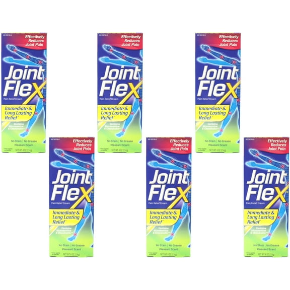 6 Pack - JointFlex Pain Relieving Cream 4oz Each