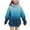 Blue, variant on cocolona Gilrs Gradient Color Hoodie Long Sleeve Oversized Fleece Sweatshirts Fall Winter Casual Cute Pullover Tops 4-14 Years