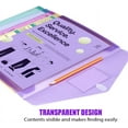 thumbnail image 4 of 10 Pack File Folders, Clear Poly Envelopes, Plastic Folders, Document Folders (Letter/A4 Size) with Label Pocket, for Teachers, Schools, and Office Supplies Organization and Storage, 4 of 7