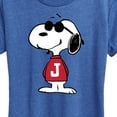 thumbnail image 3 of Peanuts - Joe Cool Pose - Women's Short Sleeve Graphic T-Shirt, 3 of 6