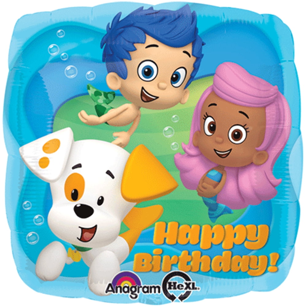 Bubble Guppies Happy Birthday Foil / Mylar Balloon 18" ( Each