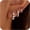 E:E365-SL, variant on 3 Pairs Gold/Silver Hoop Earrings for Women Trendy Dainty 14K Gold Plated Cubic Zirconia Stud Earrings Huggie Hoop Earrings Stack for Multiple Piercing Jewelry