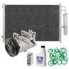 For Nissan Rogue 2008-2012 AC Compressor w/ A/C Condenser & Repair Kit