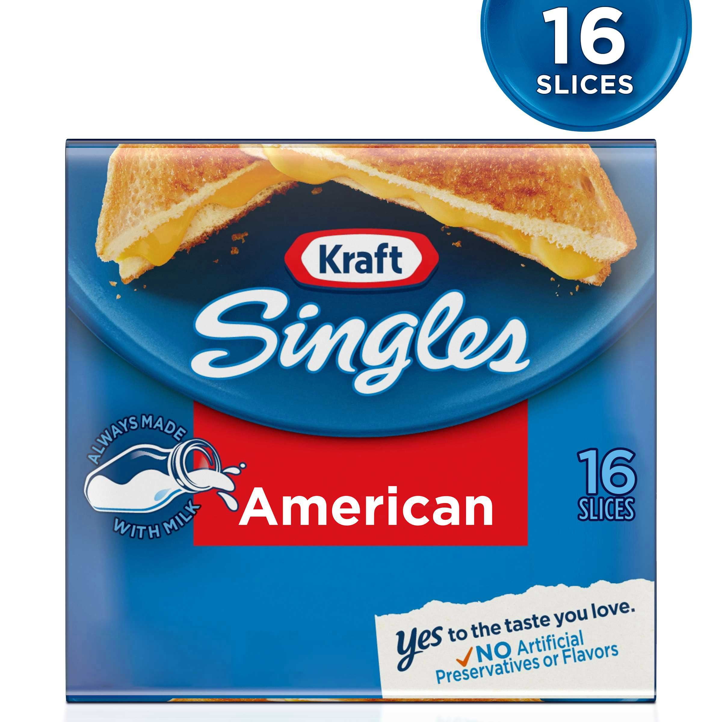 Kraft Individually Wrapped American Cheese Singles, 12 Ounce -- 12 per case