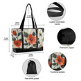 thumbnail image 2 of FORMRS Canvas Laptop Tote Bag for Women with 15.6" Computer Compartments Shoulder Handbag, Large Red Floral Pattern, 2 of 7