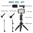 thumbnail image 3 of Kit de video portátil para teléfono inteligente, equipo de video para teléfono con relleno de LED, 3 of 8
