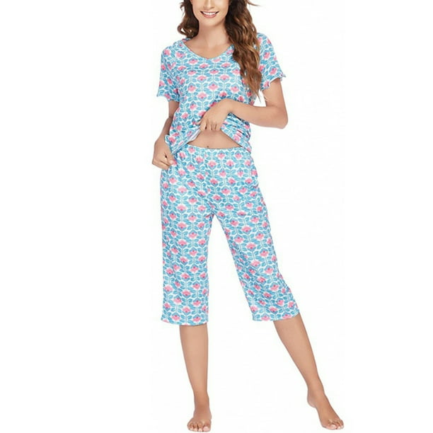 Walmart ladies online summer pajamas