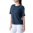 thumbnail image 4 of Time and Tru Womens Pima Cotton Boyfriend T-shirt, 4 of 6
