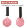 thumbnail image 4 of Uxcell 12 Pcs Pelotas de Tenis Precutadas para Andadores, Accesorios Universales de Pelotas Deslizantes Precutadas para Protección de Patas de Muebles y Pisos, Rosa, 4 of 6