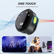 Wireless Lavalier Microphone Compatible for iPhone, Android Mini 2.4GHz Clip-On Mic with Noise Cancellation, 50m Range, 15H Battery, Plug & Play for Vlogging, YouTube, TikTok, Live Streaming