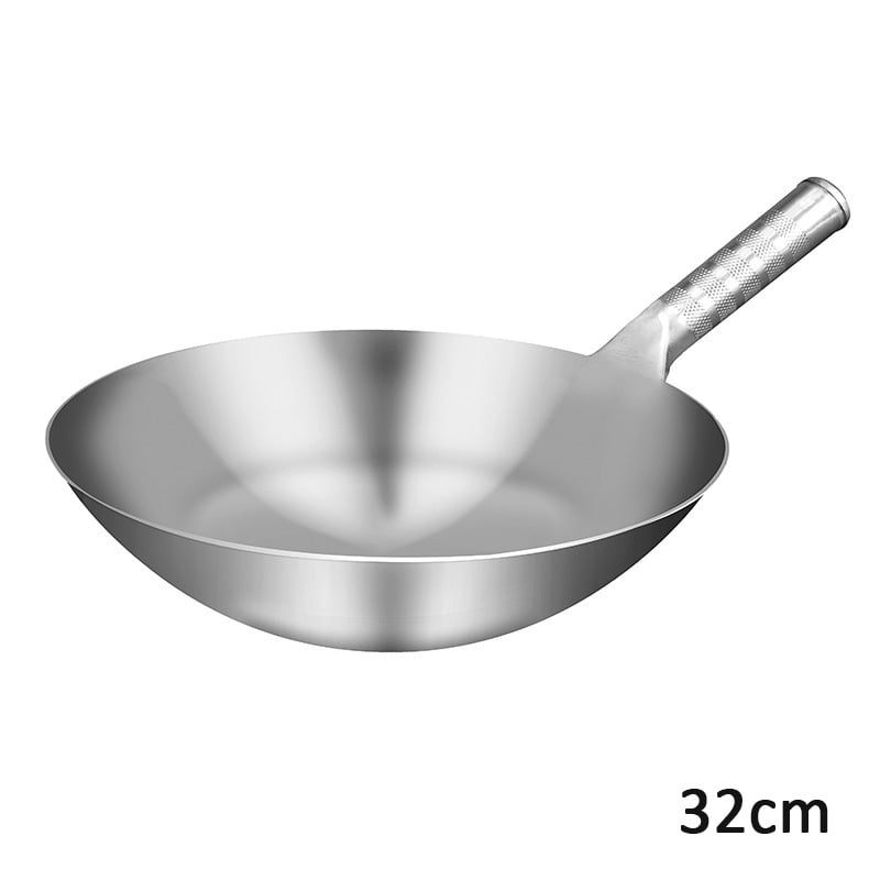 Stainless Steel Wok 1.8mm Thick High Quality Chinese Handmade Wok