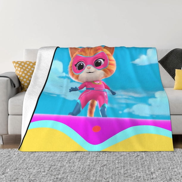 Manta SuperKitties, manta súper suave y acogedora, manta de franela, manta de felpa cálida para sofá, cama, manta de microfibra ultra suave