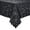 Black, variant on decorUhome Heavy Duty Vinyl Tablecloth, Waterproof Round Table Cloth, Wipeable Floral Dining Table Cover, Beige, 60"Round