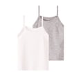 thumbnail image 2 of FSYBOA Girls Knitted Tank Tops, Breathable Casual 2 Piece Sleeveless Kids Summer Shirts White Size 12-13 T, 2 of 5