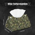 thumbnail image 5 of Rocae Green Skulls Print Long Tissue Box Lid Durable Leather Tissue Box Lid Can Be Used as Modern Home Decoration, 5 of 9