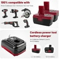 thumbnail image 5 of 4Pack C3 19.2V 8.0Ah Lithium Battery Replacement for Craftsman C3 XCP 11375 130279005 1323903 130211004 11045 315.115410 315.11485 Cordless Power Tools, 5 of 12