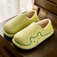 thumbnail image 3 of Zapatillas peludas para mujer, chanclas de oso de peluche, chanclas cálidas de invierno con dibujos animados Kawaii de felpa, zapatos para el hogar, chanclas planas divertidas para mujer, 3 of 5