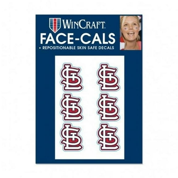 MLB St. Louis Cardinals Tattoo Face Cals