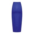 thumbnail image 2 of Black High-Waisted Pencil Skirt With Back Slit Mid-Length Slim Fit, 2 of 8