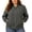 Army Green (Ladies Jackets), variant on Womens Plus Size Bomber Jacket Full Zip Ribbed Collar Long Sleeve Casual Coat with Pockets