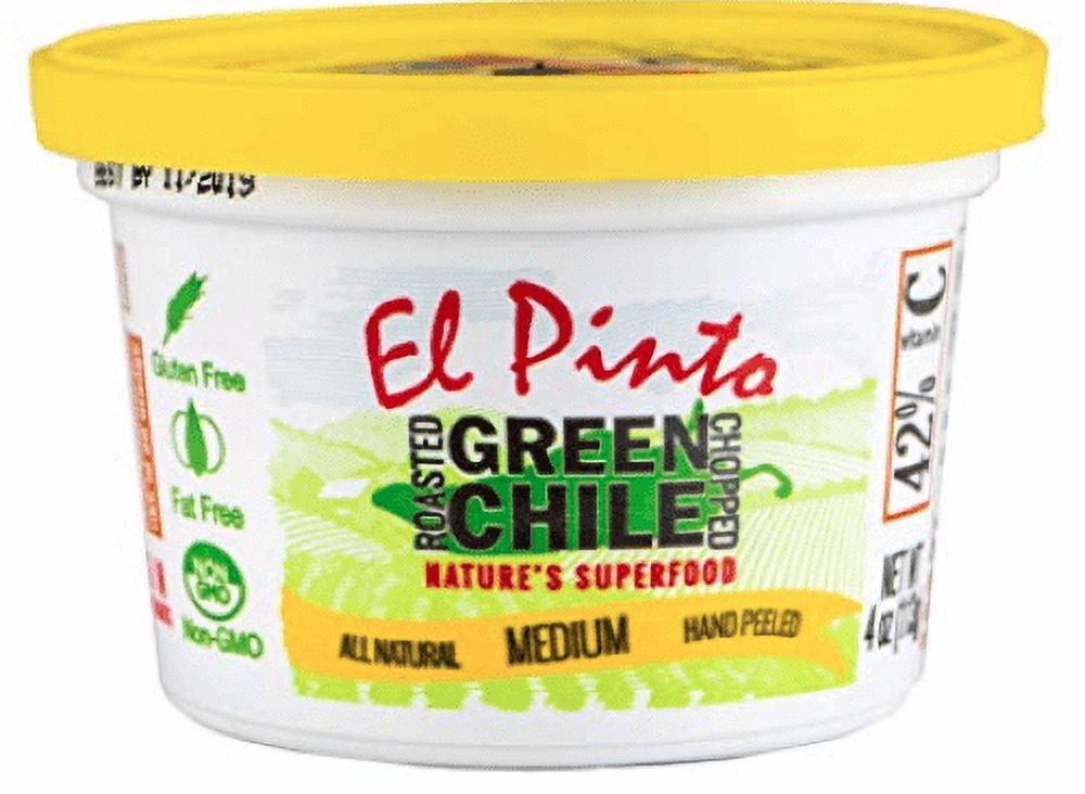 (4 pack) El Pinto Salsa El Pinto Green Chile Portion Cups 4z