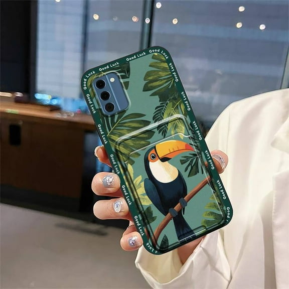 LYM-Phone Case For Nokia C300 4G, Shockproof Cartoon Card slot Silicone Dirt-resistant Graffiti Cover TPU Anti-dust Soft case Back Cover Waterproof Card bag Fashion Design Durable Cute