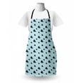thumbnail image 3 of Cartoon Apron, Nautical Fantasy Character with Funny Unicorn Whale, Unisex Kitchen Bib with Adjustable Neck for Cooking Gardening, Adult Size, Pale Blue Multicolor, by Ambesonne, 3 of 4