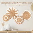thumbnail image 2 of 4Pcs Woven Wall Baskets Decor Handmade Decorative Set with Hooks Lightweight Easy to Install for Living Room Bedroom, 2 of 11